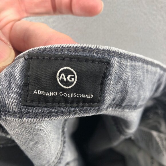 AG Adriano Goldschmied Jeans Womens 29 Gray Houndstooth Leggings Ankle Skinny - Picture 7 of 14